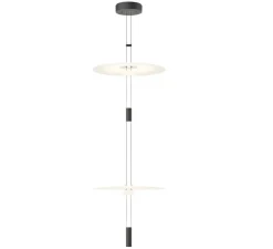 Suspension, Flamingo mini 1590, blanc et noir, LED, dim, 2700K, 1152 lm, Ø45cm, H125cm - Vibia
