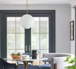 Suspension, Float 10, laiton, Ø25cm, H25cm - SkLO STUDIO