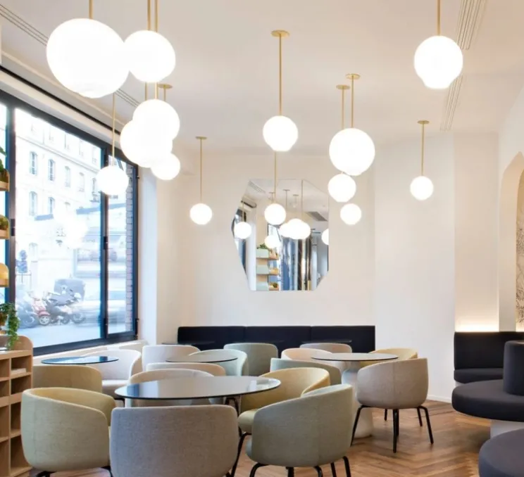 Suspension, Float 10, laiton, Ø25cm, H25cm - SkLO STUDIO