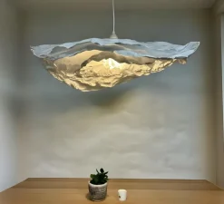 Suspension, Florelle, blanc, Ø60cm, H15cm - And Creation