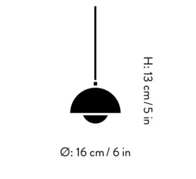 Suspension, Flowerpot VP10, blanc mat, Ø16cm, H13cm - Andtradition