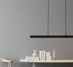 Suspension, Fold linear G2, noir , LED, dim, 2700K, 2435 lm, L118cm, H6,3cm - Belid
