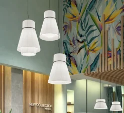 Suspension, Folie S/70.2, blanc, Ø70cm, H97cm - Bover