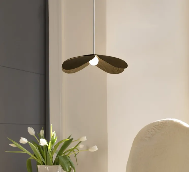 Suspension, Forget Me Not, Medium, chêne foncé, Ø28cm, H7cm - Umage