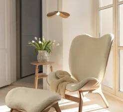 Suspension, Forget Me Not, Medium, chêne, Ø28cm, H7cm - Umage