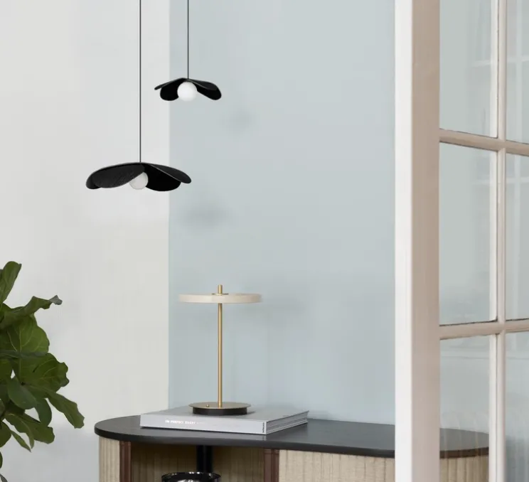 Suspension, Forget Me Not, Mini, noir, Ø19cm, H4cm - Umage