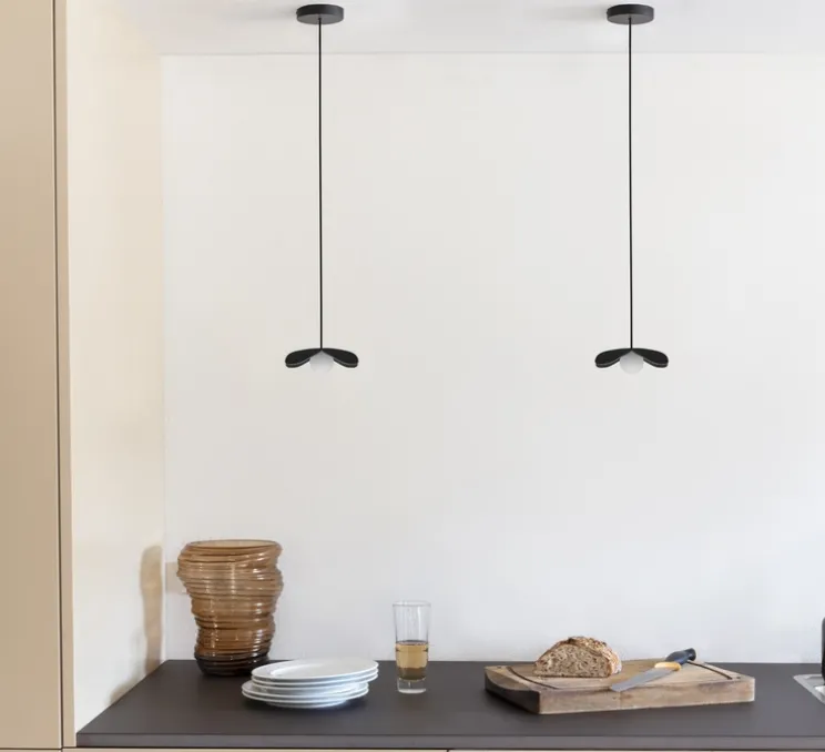 Suspension, Forget Me Not, Mini, noir, Ø19cm, H4cm - Umage