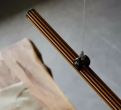 Suspension, Freeline F44, bronze, IP40, LED, dimmable, 3000K, L100cm, H2,3cm - Fabbian