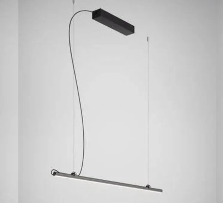 Suspension, Freeline,noir, LED, .3000k, L100cm, H2.3cm - Fabbian