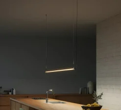 Suspension, Fris 155, bronze, LED, dim, 2700K, 3570 lm, Ø6cm, L215cm - Marset