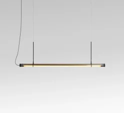 Suspension, Fris 155, bronze, LED, dim, 2700K, 3570 lm, Ø6cm, L215cm - Marset