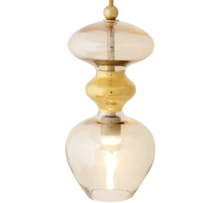 Suspension, Futura, Or fumé, H24cm - Ebb and Flow