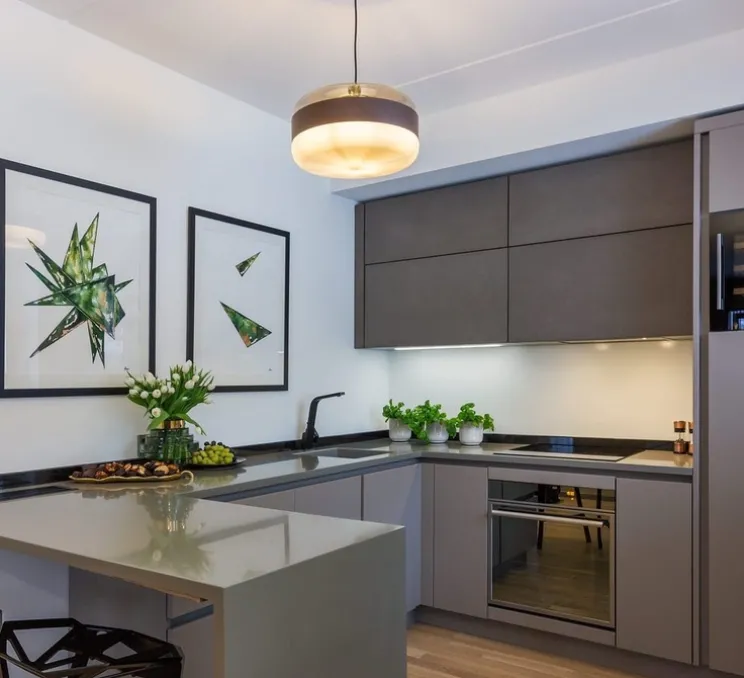 Suspension, Futura SP G, verre fumé, Ø40cm, H25cm - Vistosi