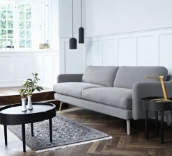 Suspension, Gap, short, noir, LED, Ø14cm, H20cm - Woud