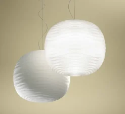 Suspension, Gem, blanc, Ø43cm, H38,5cm - Foscarini