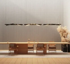 Suspension, Geometry Suspended Adjustable 672x1288 2x, noir chrome, LED, dim, 3000K, 4036 lm, L128,8cm, H3cm - Modular