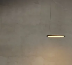 Suspension, Geometry Suspended Adjustable 672 1x, noir chrome, LED, dim, 3000K, 2018 lm, Ø67,2cm, H3cm - Modular