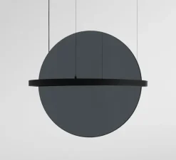 Suspension, Geometry Suspended Adjustable 672 1x, noir chrome, LED, dim, 3000K, 2018 lm, Ø67,2cm, H3cm - Modular
