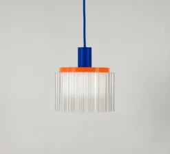 Suspension, Gigi N°2, bleu, L19cm, H19cm - Warren & Laetitia