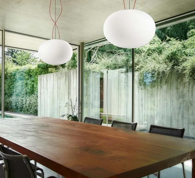 Suspension, GILBERT, blanc, L45cm - Panzeri