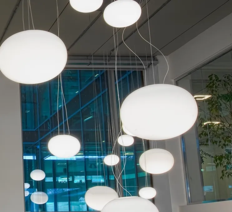 Suspension, GILBERT, blanc, L45cm - Panzeri