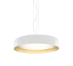 Suspension, Ginevra, blanc, or, LED, dim, 3000K, 7782 lm, Ø80cm, H14cm - Panzeri