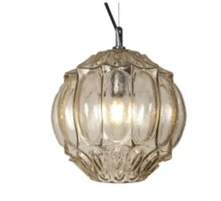 Suspension, Ginger sphère, jaune pâle, Ø27cm, H26cm - Karman