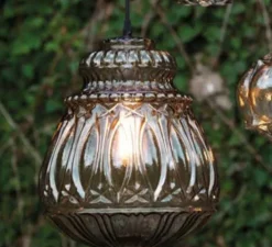 Suspension, Ginger, verre fumé, IP44, Ø30cm, H37cm - Karman