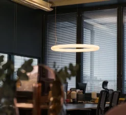 Suspension, Giotto, blanc, LED, dim, 2700K, 2500lm, Ø110cm, H7cm - Slide