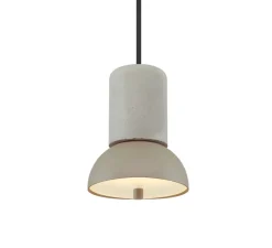 Suspension, Giro, concrete aluminium, Steeple grey, LED, dim, 2700K, lm, Ø15cm, H20cm - Loftlight