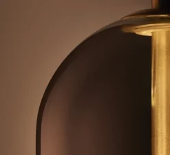 Suspension, Glam, noir et or, Ø12cm, H31cm - LEDs C4