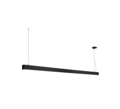 Suspension, Glenos, noir, LED, 4000K, 6600 lm, L205cm, H7cm - SLV