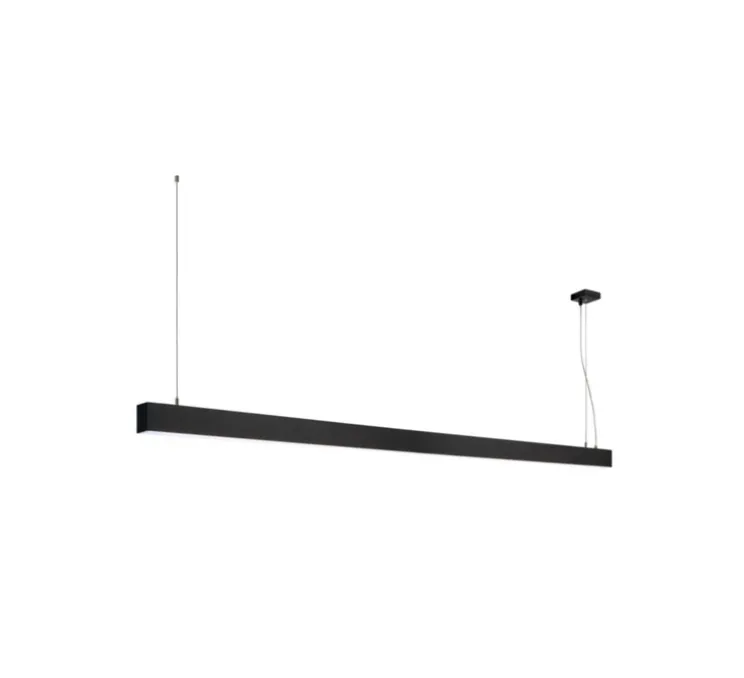 Suspension, Glenos, noir, LED, 4000K, 6600 lm, L205cm, H7cm - SLV