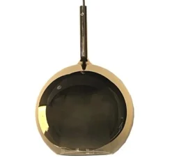 Suspension, Glo Maxi, effet miroir or, avec rosace blanche, On/Off, Ø55cm, H80cm - Penta