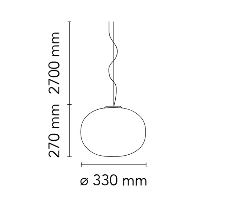 Suspension, Glo-Ball 1, blanc, Ø33cm, H27cm - Flos