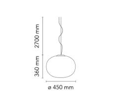 Suspension, Glo-Ball Suspension 2, blanc, Ø45cm, H36cm - Flos