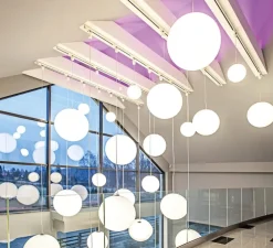 Suspension, Globo 40 IN, blanc mat, Ø40cm, H40cm - Slide