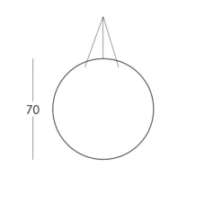 Suspension, Globo, blanc mat, Ø70cm, H70cm - Slide