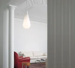 Suspension, Goccia H1, blanc, Ø23cm, H63cm - Rotaliana