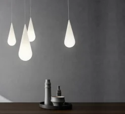 Suspension, Goccia H1, blanc, Ø23cm, H63cm - Rotaliana