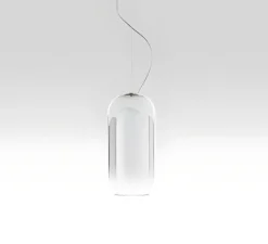 Suspension, Gople Mini, argent, LED, Ø14,5cm, H30cm - Artemide