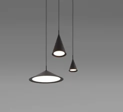 Suspension, Gordon 561.21, noir mat, IP40, Ø12cm, H23cm - Tooy