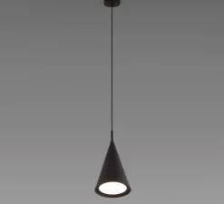 Suspension, Gordon 561.22, noir mat, L16cm, H35cm - Tooy