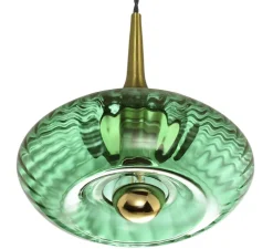 Suspension, GRACE PETITE, vert émeraude, Ø20cm, H8,5cm - Elements Lighting