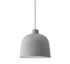 Suspension, Grain, gris, LED, Ø21cm, H18,5cm - MUUTO
