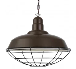 Suspension, Grande Suspension Cobal Industrielle, bronze, Ø53cm, H39cm - Mullan Lighting