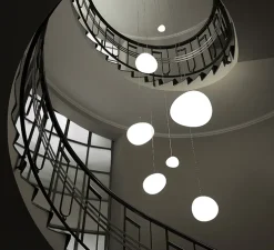 Suspension, Gregg Grande, câble 10m, blanc, L47cm, H40cm - Foscarini