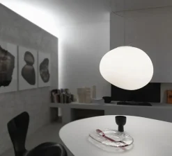 Suspension, Gregg Grande LED, blanc et blanc, LED, 2700K, 2581lm, L47cm, H40cm - Foscarini