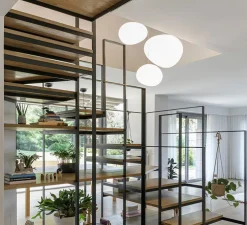 Suspension, Gregg Grande, variable, blanc, LED, 2700K, 2581lm, L47cm, H40cm - Foscarini