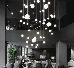 Suspension, Gregg Grande, variable, blanc, LED, 2700K, 2581lm, L47cm, H40cm - Foscarini